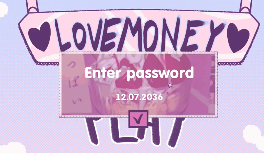 Password System in Lovemoney Game 2
